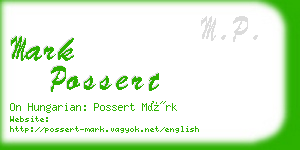 mark possert business card